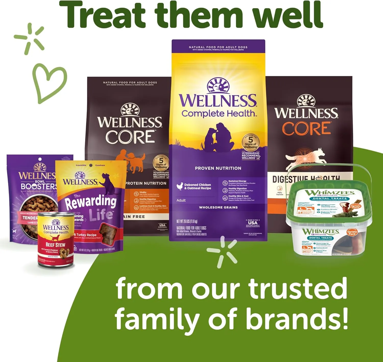 Wellness WHIMZEES Alligator Dog Dental Treats, Natural Chews, Small Size, (24 Count)