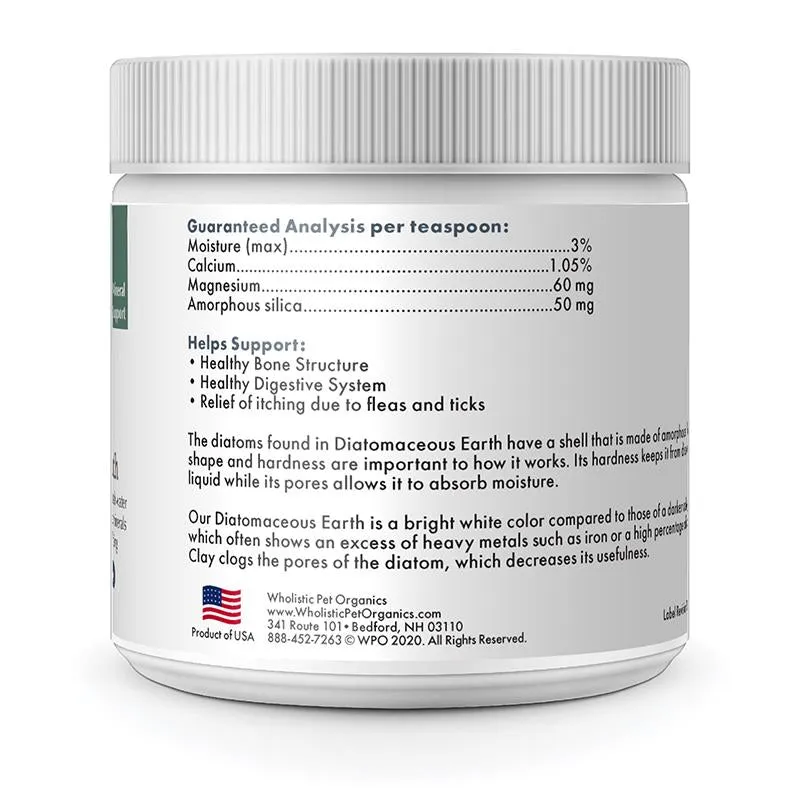wholistic diatomaceous earth - 4.5 fl oz (128 grams)